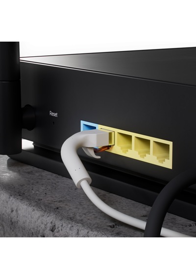 Irenıs 1 Metre Siyah Cat6a U/ftp 90 Bükülebilir Kablo