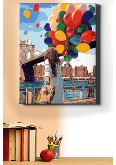 Webstyle Sayılarla Boyama Seti Kasnaklı Aşkın Süprizi 40 X 50 Cm