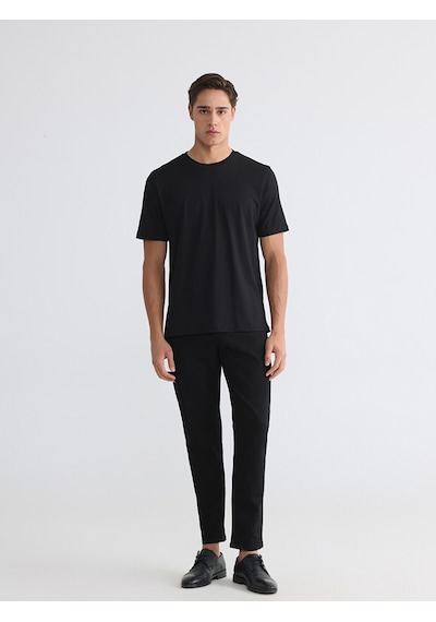 Lcwaıkıkı Classic Siyah Regular Fit Basic Erkek Dry Touch Tişört
