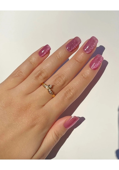 Rosé Shine Jel Tırnak 16 Adet, 1 Kullanım