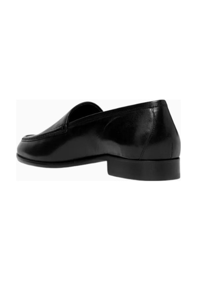 Jude Gomper Loafers, Siyah Deri, Kapalı Yuvarlak Burun, El Işçiliği, Portekiz Yapımı