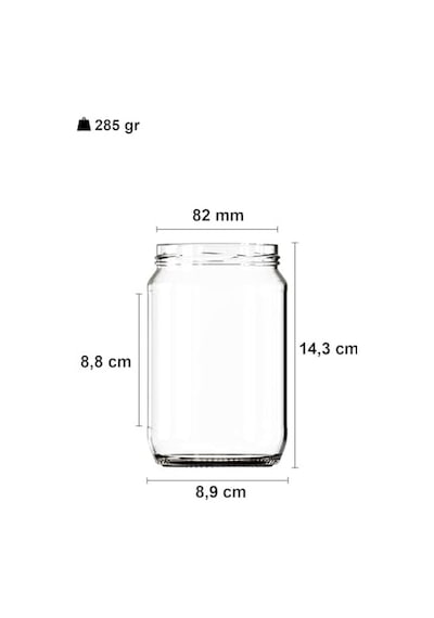 720 Ml Şeffaf Kavanoz 720 Cc Konserve Metal Siyah Kapaklı Cam Kavanoz 6 Adet Açık Kahverengi