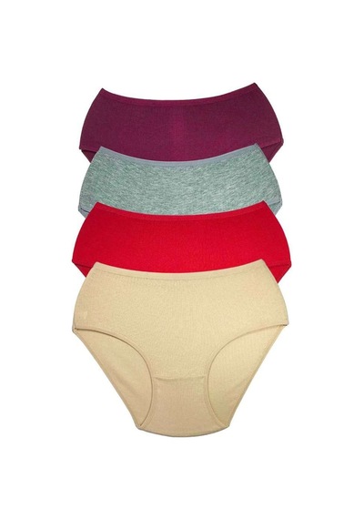 4 Adet Kadın Yüksek Bel Ribana Bato Külot S102 Beden: 3xl Standart