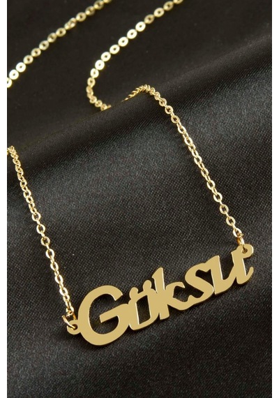 Göksu - 423 - İsimli - Glblseme - Kolye -sarı altın