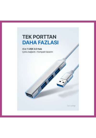 Gees Global Ekd-uh60, Usb3.0 To 3xusb 2.0, 1xusb 3.0, Metal, Usb Hub Gbzs