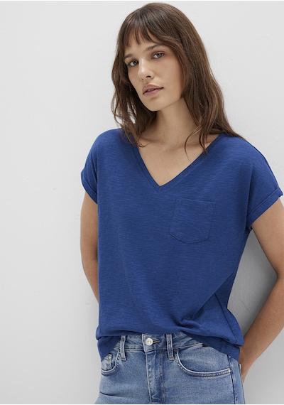 Mavi - Cepli Lacivert Basic Tişört 1600961-30808 (488529942) Mavi