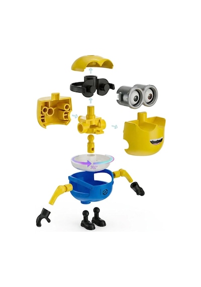 Minions Precool Jelly Factory Serisi Figür Yapım Seti - Modüler Mini Oyuncak Modeller 4.4 - 7.5 Cm