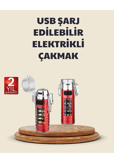 Tek Kamp Ve Outdoor İçin Çok Amaçlı Çakarlı Elektronik Çakmak Najmaddin Diğer