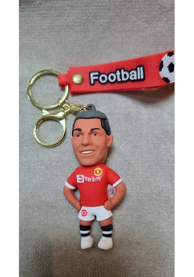 Ronaldo Silikon Anahtalık Altın