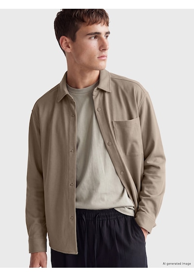 Lcw Vision Kahverengi Regular Fit Tek Cepli Erkek Gömlek Ceket
