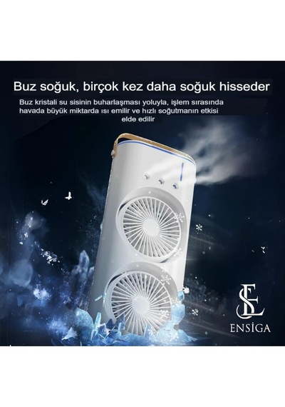 Su Püskürtmeli İki Pervaneli Vantilatör