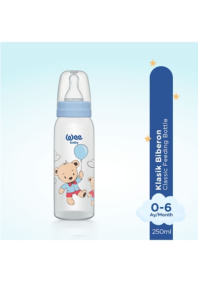 Wee Baby Klasik PP Biberon 250 ml Mavi 0 -6 Ay