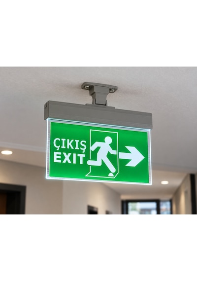Ct 9165 Çift Yönlü 1w Ledli Exıt Çıkış Armatürü