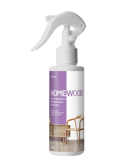 Nasiol Homewood Su İtici Ömür Uzatan Ev Ahşap Yüzeyler Nano Kaplama 1 Yıl Dayanım Ahşap Koruma 150 ML