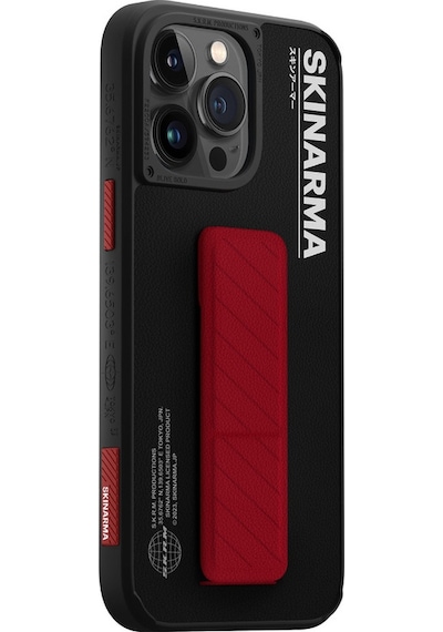 Apple Uyumlu iPhone 14 Pro Max Kılıf Skinarma Standlı Deri Görünümlü Gyo Kapak