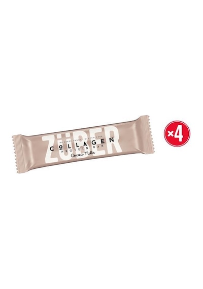 Züber Kolajen Protein Bar Kakaolu 35 Gr X 4 Adet