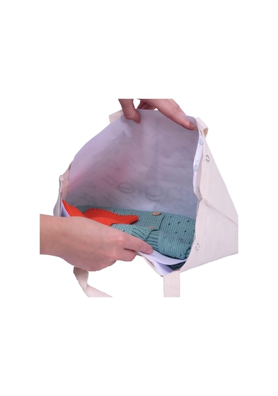 Organik Pamuk Unisex El Örgüsü Su Yeşil Bebek Battaniyesi. Çok Renkli