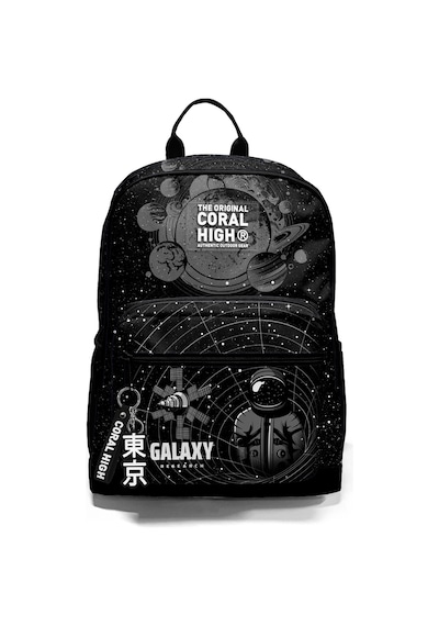 Coral High Siyah Galaxy Desenli Okul Sırt Çantası 23644