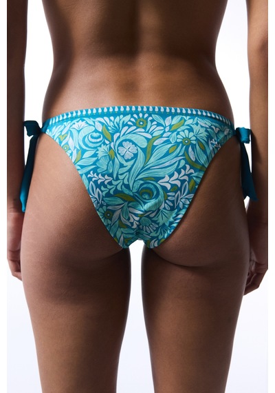 Penti Çiçekli Tropic Leaf Brazilian Bikini Altı