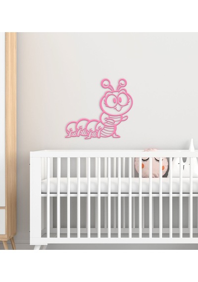 BK Gift Tırtıl Tasarımlı Çocuk Odası Ahşap Duvar Süsü-2