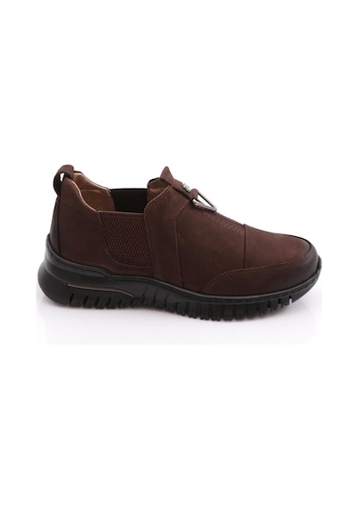 Dgn 1453-1 Kadın Comfort Ayakkabı Kahverengi