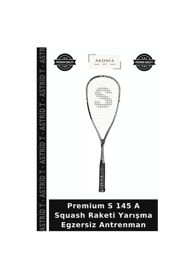 Premium S 145 A Squash Raketi Yarışma Egzersiz Antrenman Çok Renkli