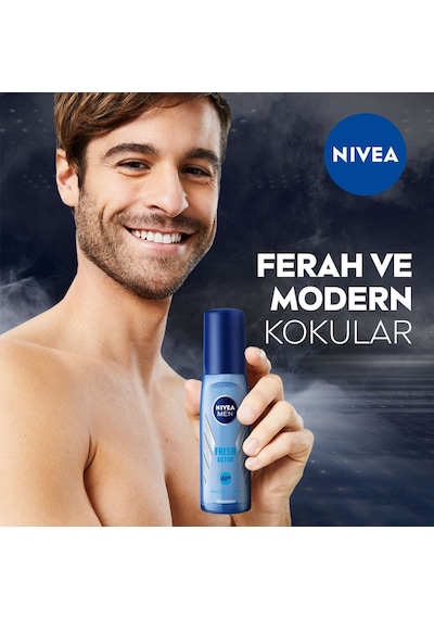 Nivea Pump Fresh Natural Kadın Sprey Deodorant 75 ML + Fresh Active Erkek Sprey Deodorant 75 ML