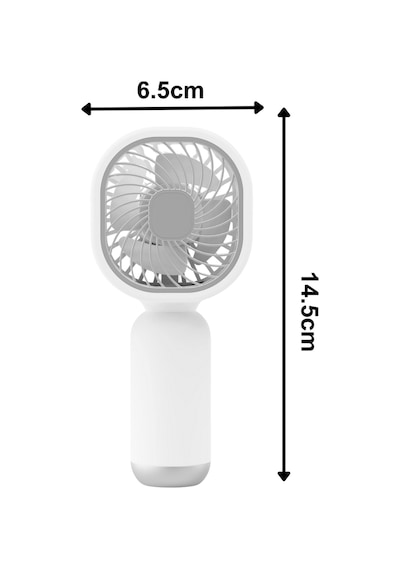 Taşınabililir Mini Usb Şarjlı El Masaüstü Vantilatör Fan Soğutucu Ym88206 Beyaz