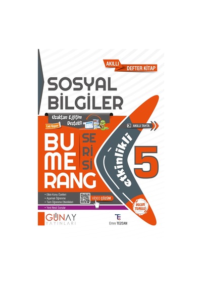 Günay Yayınları 5.sınıf Bumerang Etkinlikli Sosyal Bilgiler