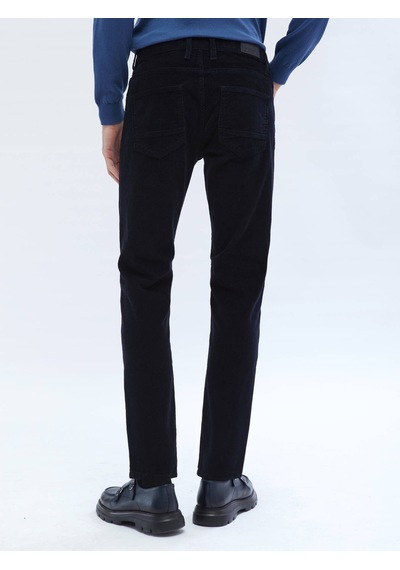 Kip Lacivert Dokuma Slim Fit Kadife Casual Pamuk Karışımlı Pantolon 400053 Lacivert