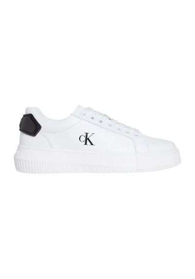 Kadın Chunky Cupsole Ru Patch Lth Wn Sneaker - Beyaz-8673 Bright White/black