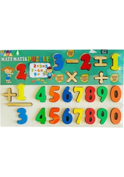 Ahşap Bultak 3'ü Bir Arada Set Alfabe-işlemler-arapça Eğitici Puzzle Yapboz