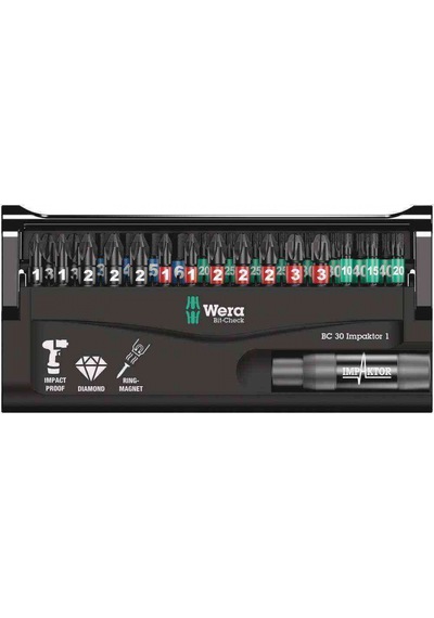 Wera Bit-check 30 Lu İmpaktor Bits Set 1 05057690001
