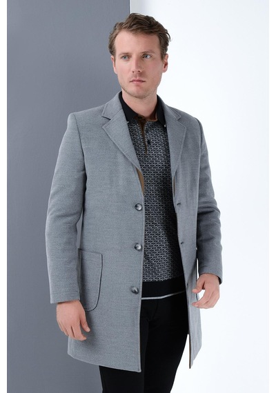 Plt8384 Dewberry Erkek Palto-gri-2 Gri-2