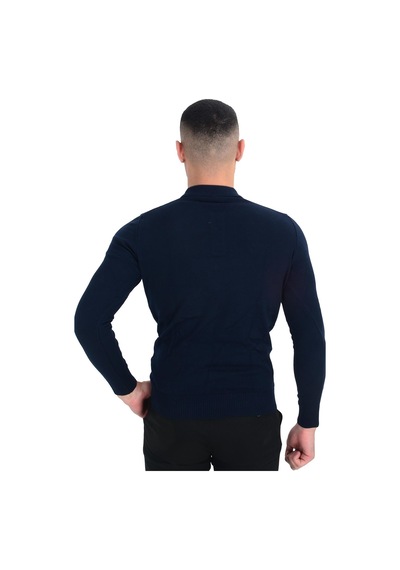 Cengiz İnler Polo Yaka Basic Erkek Triko Kazak