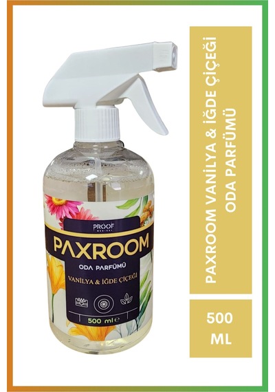 Paxroom Vanilya-iğde Çiçeği Oda Kokusu, Banyo Kokusu, Dolap Kokusu 500ml 1 Adet Diğer