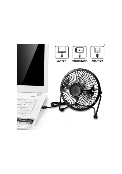 Masa Üstü Usb Fan Soğutucu Vantilatör Klima Metal Serinletici Fan