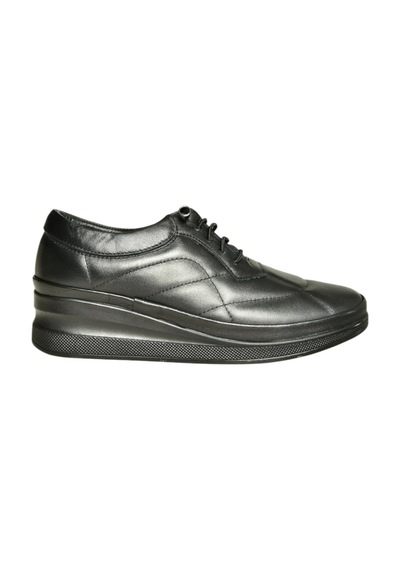 Fox Shoes U555301303 Siyah Hakiki Deri Günlük Kadın Ayakkabı Siyah-hakiki Deri
