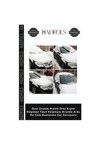Özel Üretim Pratik Örtü Kışlık Ekipman Taşıt Ekipmanı Branda Araç Ön Cam Buzlanma Kar Koruyucu