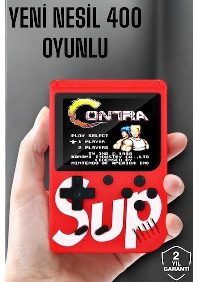 Çocuklara Özel Sup 400 Oyunlu Mini Oyun Konsolu 29860043