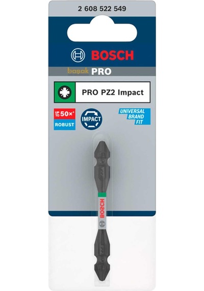 Bosch Pro Impact İki Başlı Pz2 65 Mm Yıldız Bits Uç 2608522549