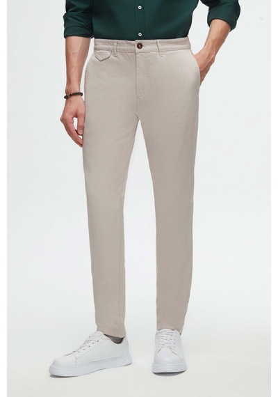Twn Silim Fit Taş Armürlü Chino Pantolon 3ecc3s208232m Taş