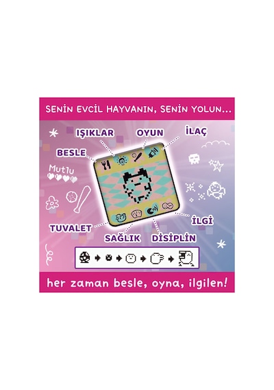 Tamagotchi Sanal Bebek Nostaljik Eğitici Dijital Evcil Hayvan Anahtarlıklı