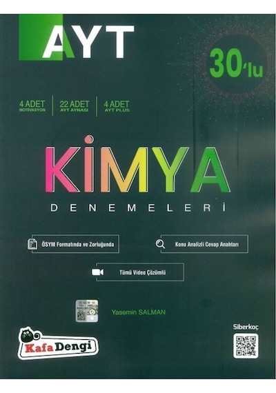 Ayt Kimya Branş Denemesi(30'Lu)