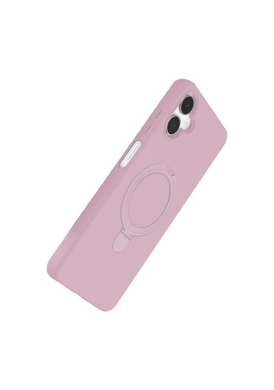 Samsung Galaxy A06 Uyumlu Regal Magsafe Standlı Kapak - Açık Pembe
