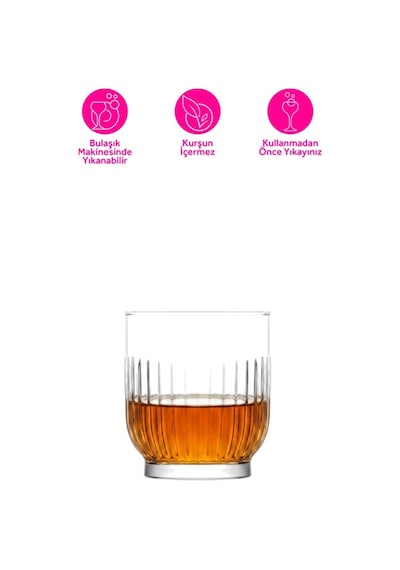 Lav Tokyo Cam Viski Bardağı 6'lı 330 ml (Meşrubat/Su Bardağı )