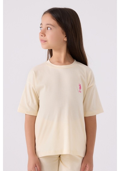 U.S. Polo Assn. U.s. Polo Assn Kız Çocuk Sarı Bermuda Takım Us1848-c-v20 Sarı