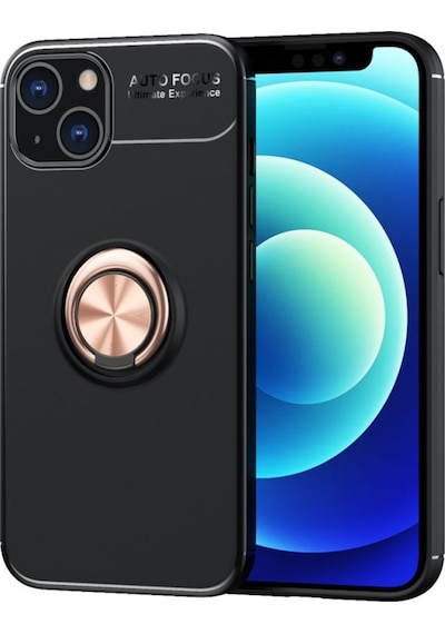 Apple Uyumlu iPhone 13 Kılıf Yüzüklü Magnetli Ravel Case (538651481)