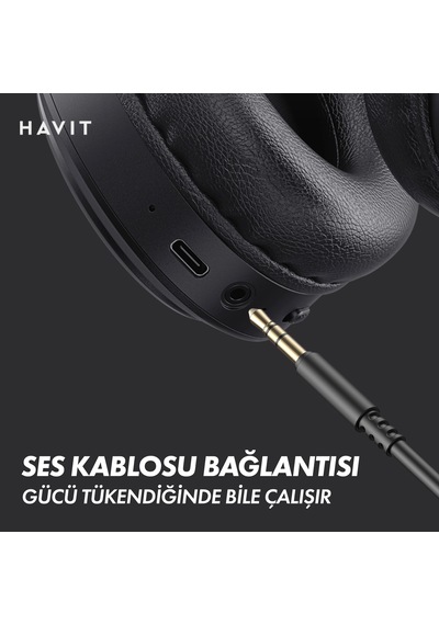 Havit H633BT Bluetooth RGB Kulak Üstü Kulaklık