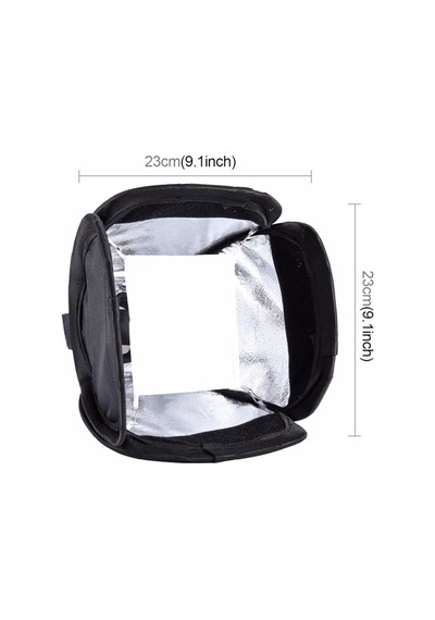 Raypro Tepe Flaşları için 23 x 23 CM Softbox Difüzör